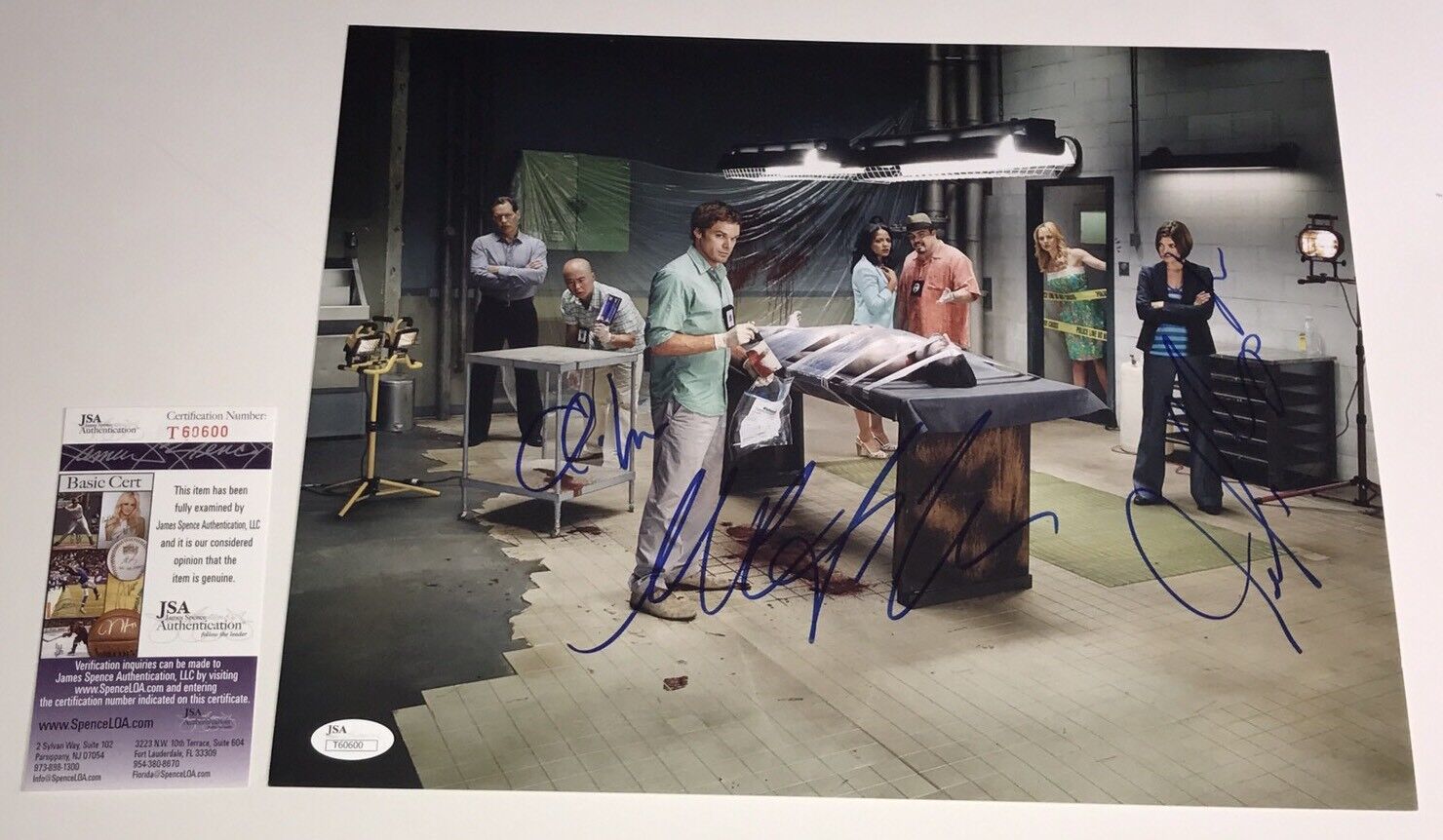 Michael C. Hall Dexter X3 Signed 11X14 Photo Poster painting In Person Autograph PROOF JSA COA