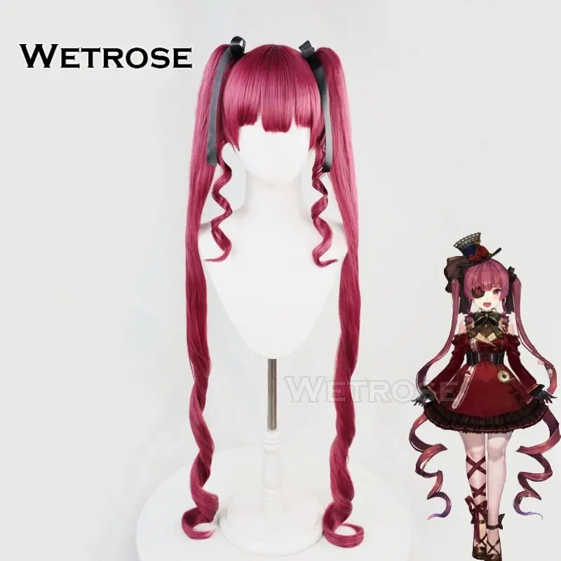 [Wetrose] In Stock Hololive Virtual YouTuber Vtuber Houshou Marin Red Wig Cosplay Costume Various Styles Cosplay Wig 