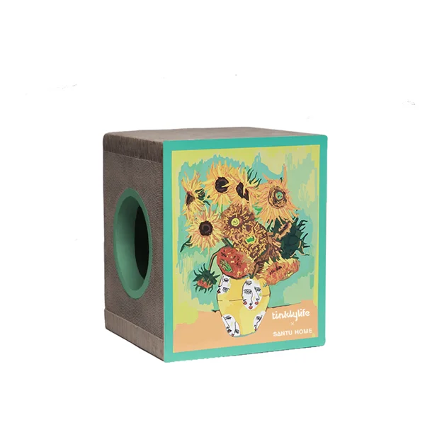 Santu Art Cat House And Scratcher (DIY) Sunflower