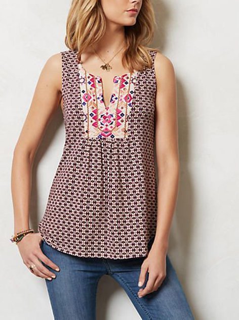 Ethnic Chiffon Vest