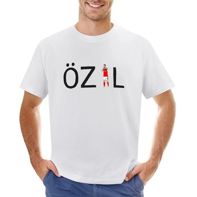 Mesut Ozil Inspired Lettering Men's Soccer Culture Tee