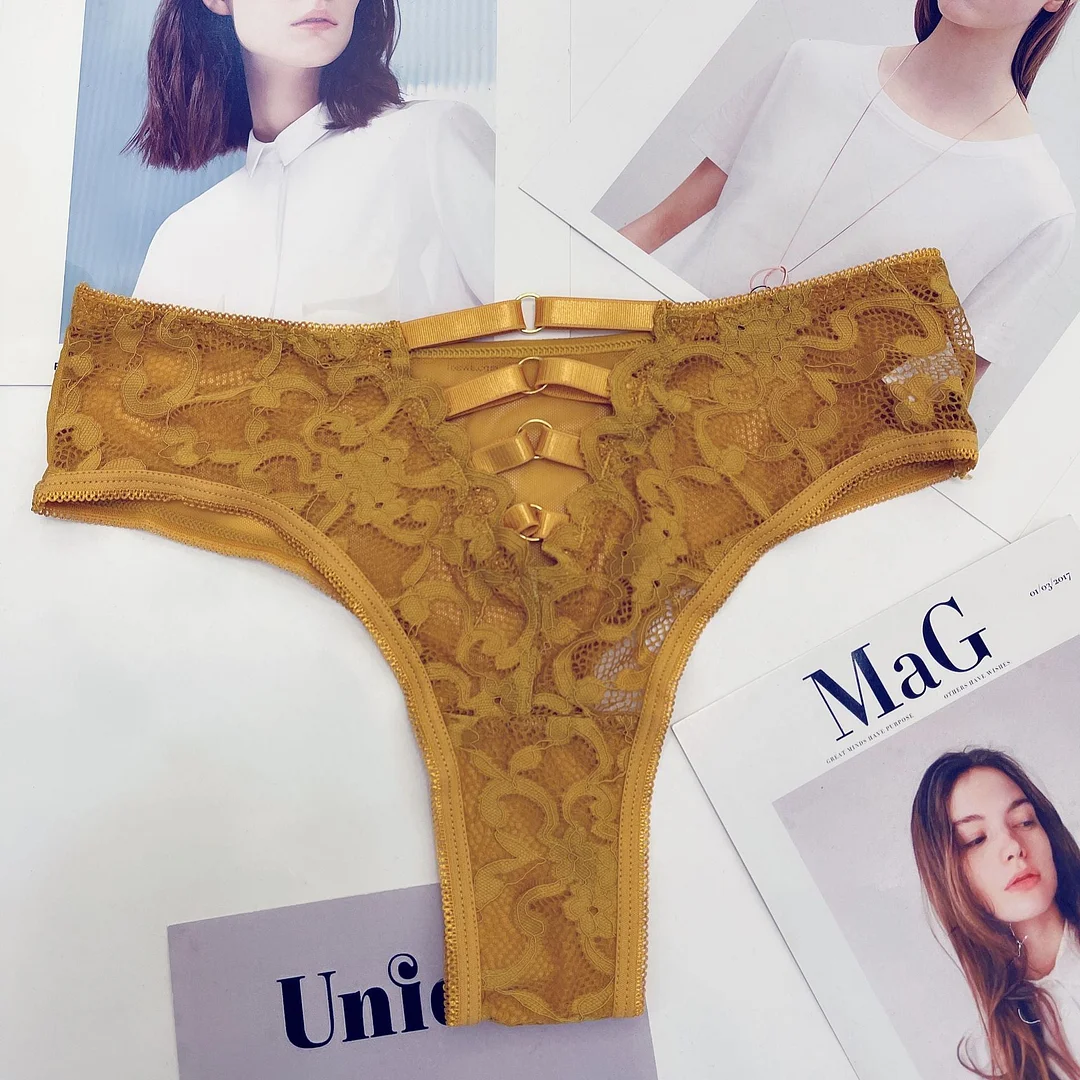 New Women Underwear Sexy Lace Panties Plus Size Fashion Hollow Out Comfort Briefs Low Waist Seamless Underpants Female Lingerie