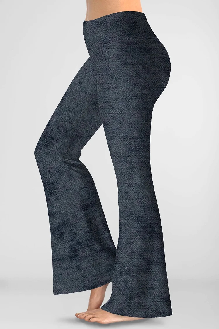 Flycurvy Plus Size Casual Hight Waist Pocket Bell Bottoms  Flycurvy [product_label]