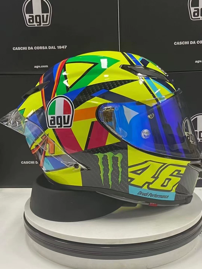 AGV pista sun and moon full face helmet roller 70th anniversary limited edition black gold