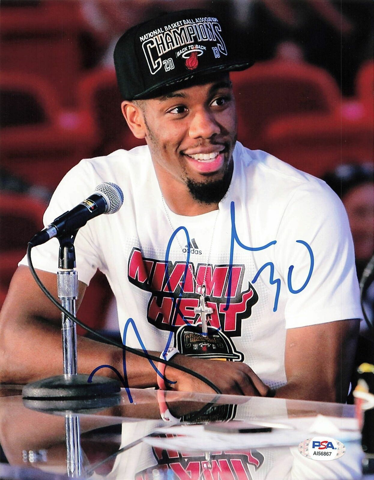 Norris Cole signed 8x10 Photo Poster painting PSA/DNA Miami Heat Autographed