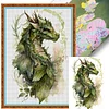 (Big Size)Dragon - 11CT Stamped Cross Stitch - 50*70cm