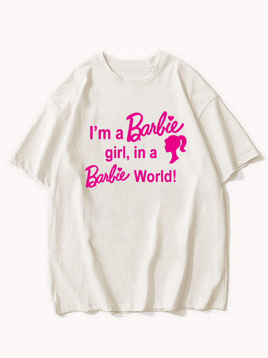 Oversized I'm A Barbie Girl, in A Barbie World! T-Shirt ctolen