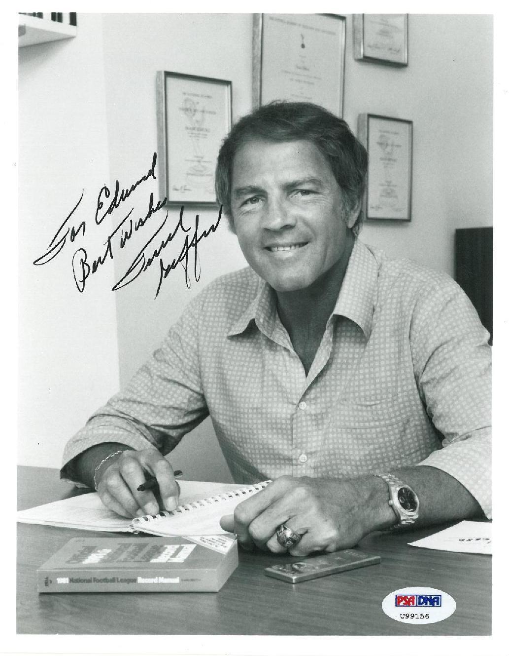 Frank Gifford Signed Authentic Autographed 7x9 Photo Poster painting (PSA/DNA) #U99156