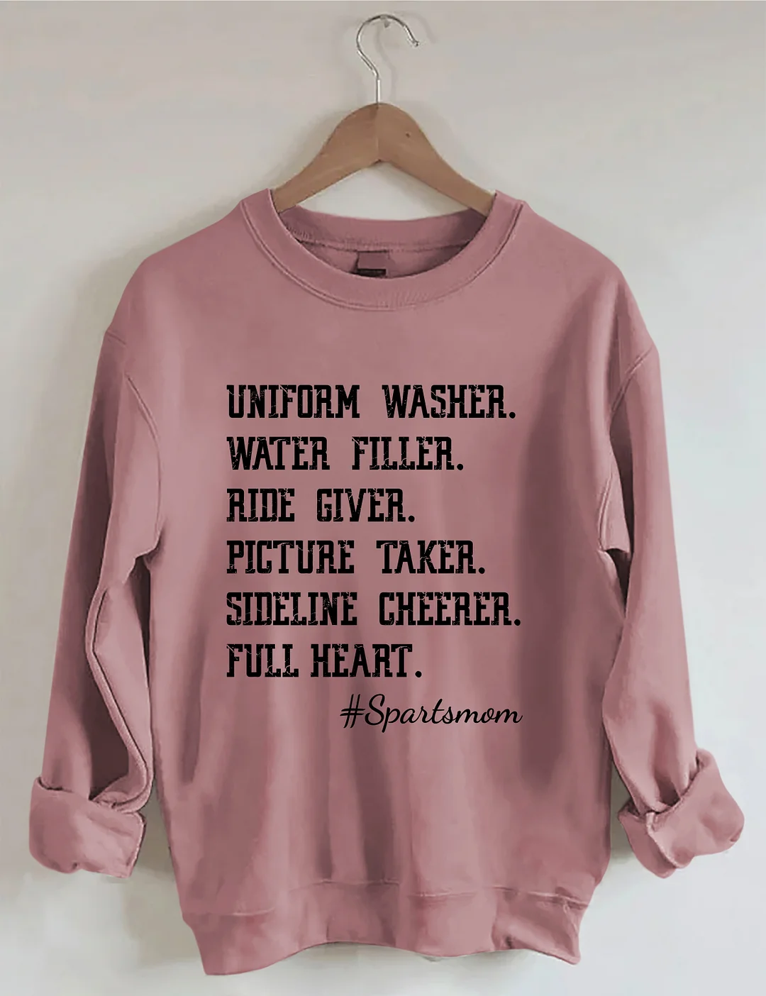 Uniform Washer Water Filler Ride Giver Picture Taker Sideline Cheerer Full Heart Sweatshirt