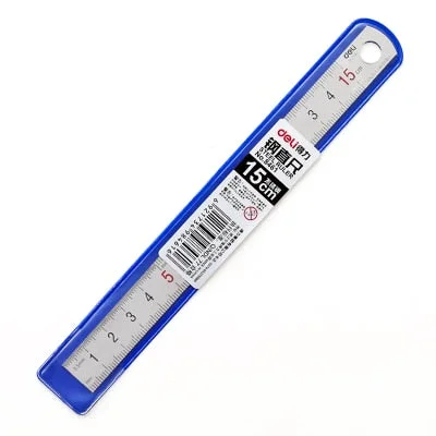 JIANWU 1pc silver 15/20/30cm High quality steel metal ruler Functional mapping toolSchool office Supplies Drawing supplies