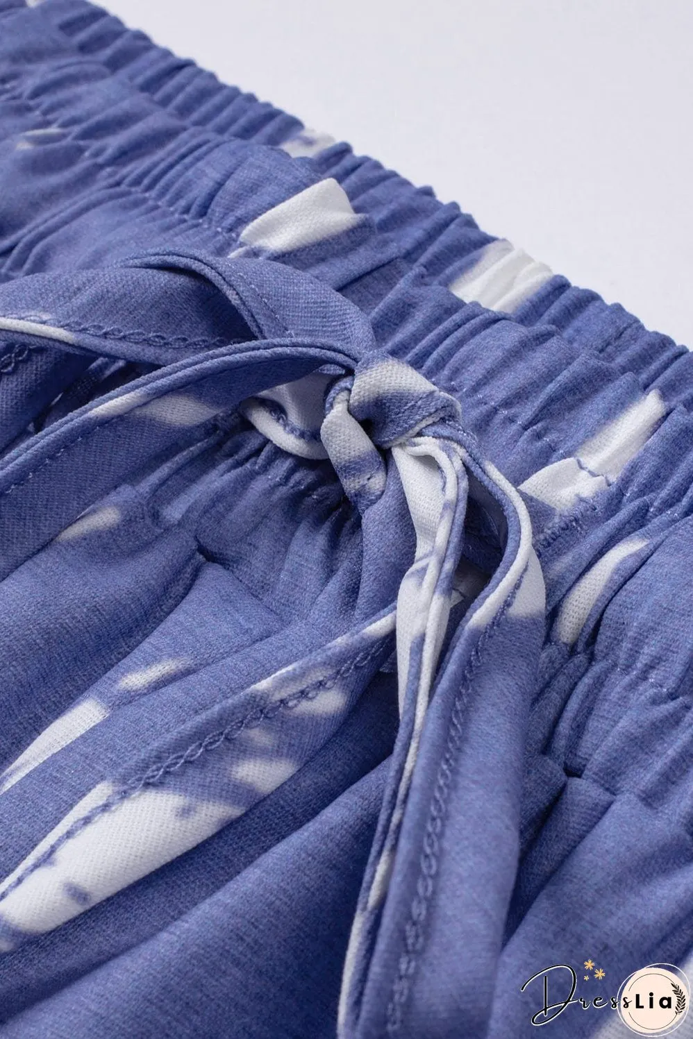Boho Blue Tie Dye Summer Shorts