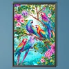 Some Parrots Full DIY 5D Round Drill Diamond Art Kits Large Size 40*60cm Diamond Dots Paintings Picture Arts Craft Diamond Crystal Rhinestones Painting Kits for Adults/Beginners Gift Idea