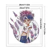 Lavender Girl-14CT Stamped Cross Stitch 28*31cm/11.02*12.2in