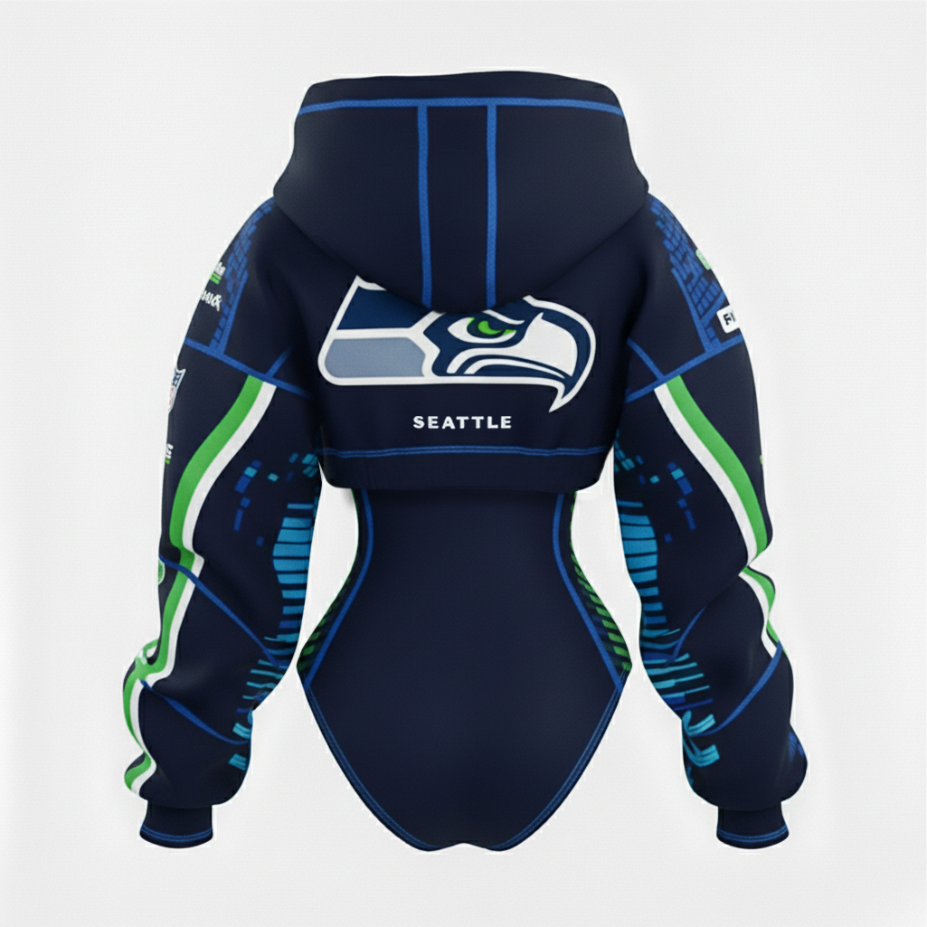 2026 New Women's Rugby Team Logo Digital Print Irregular Cut Suit