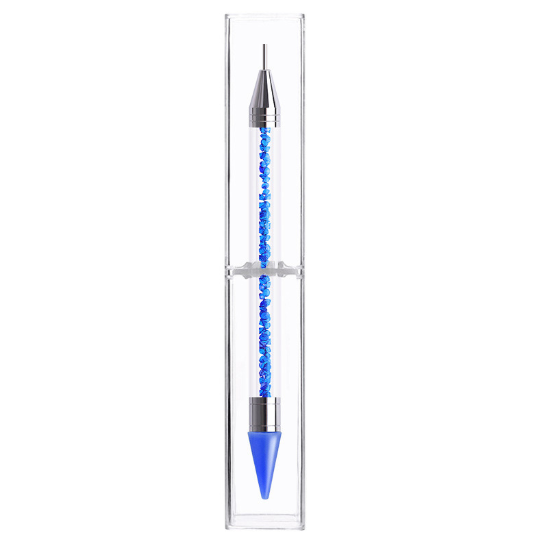 New Diamond Brush Double-ended Point Drill Pen Multi-function Wax-head Point Drill Pen (Packaged in Plastic Box)