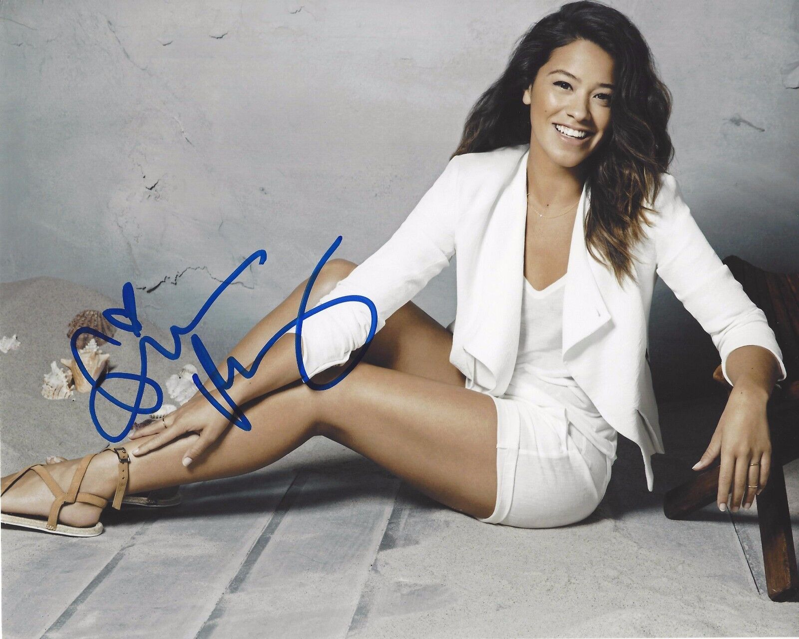 ACTRESS GINA RODRIGUEZ SIGNED DEEPWATER HORIZON 8x10 Photo Poster painting w/COA JANE THE VIRGIN