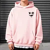 Men's Street Style Fun Evil Smiley Face Hoodie by Inlyline