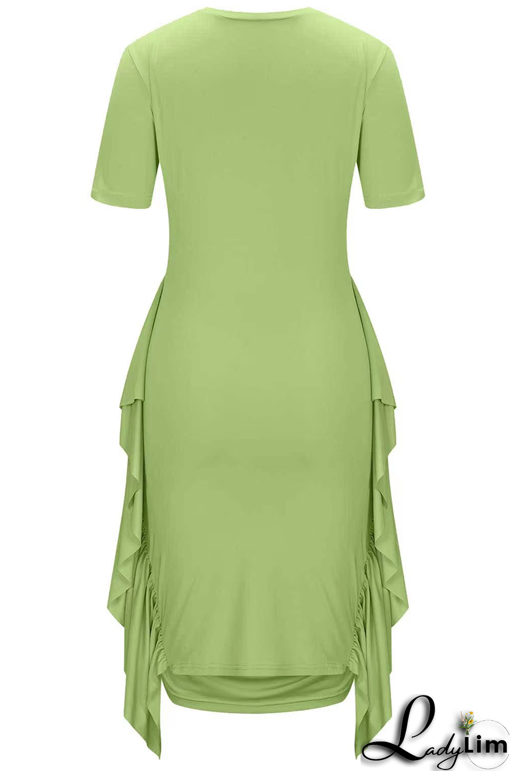 Grey Casual Print Tassel O Neck Pencil Skirt Dresses