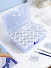 Diamond Painting Storage Containers with Lid & Stickers Diamond Art Storage Container for DIY Craft Accessories Jewellery Small Items