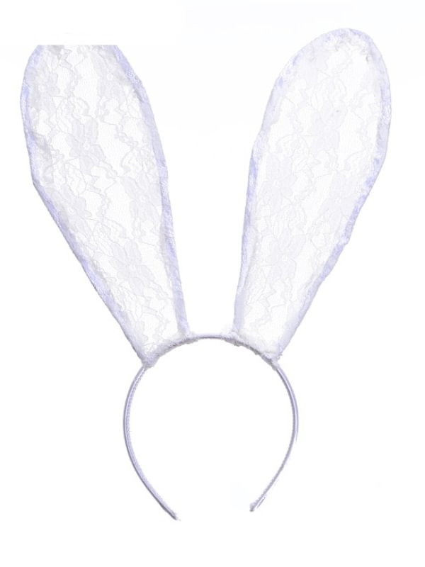 Headdress Lace Rabbit Ear Hair Hoop Rose Toy