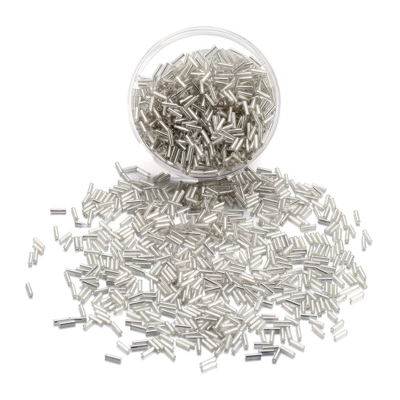 1 Set 2 * 7mm Hole 1~1.9mm Glass Solid Color Beads