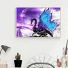 5D DIY Full Drill Diamond Painting Purple Dragon Cross Stitch Embroidery