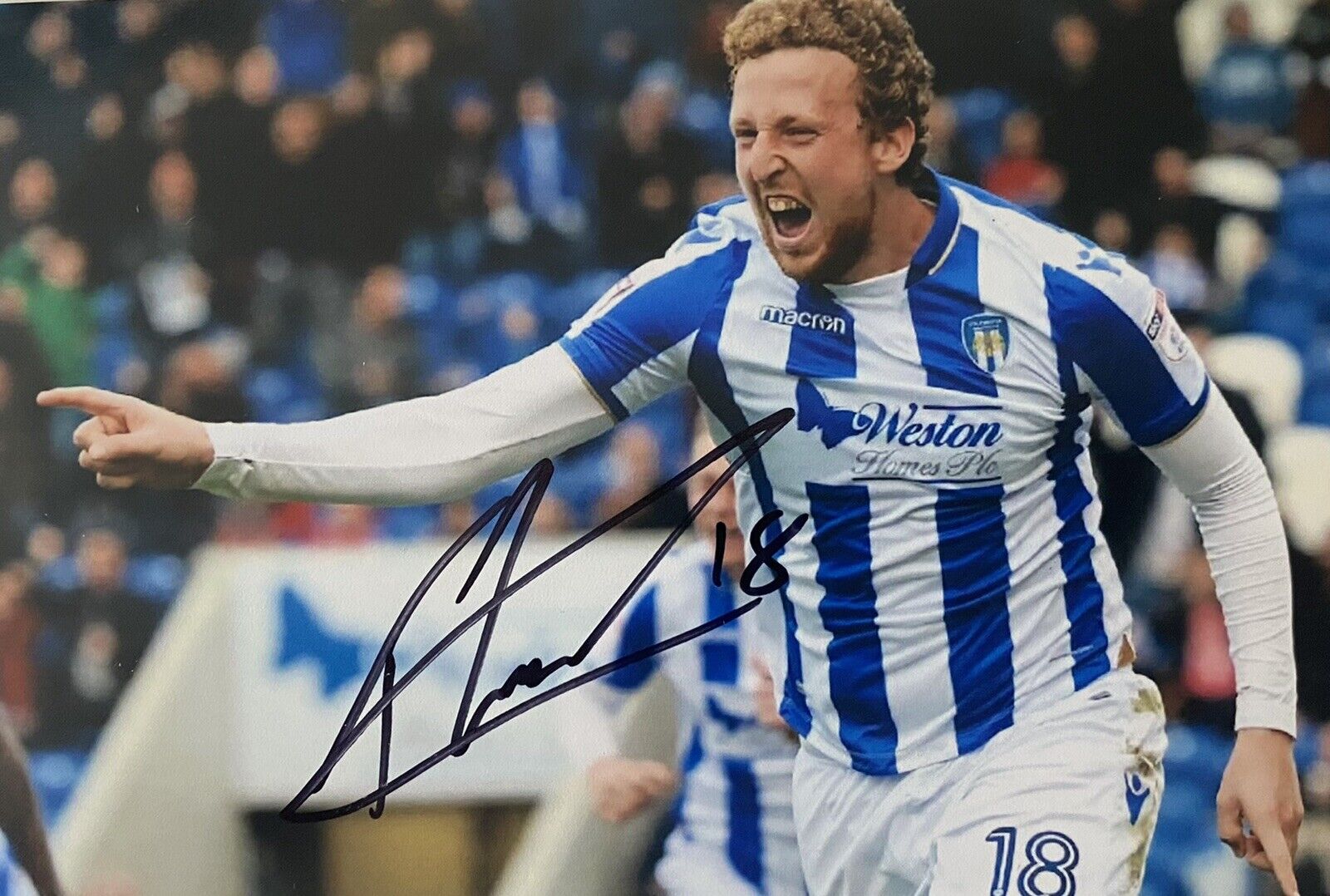 Tom Eastman Genuine Hand Signed Colchester United 6X4 Photo Poster painting 2