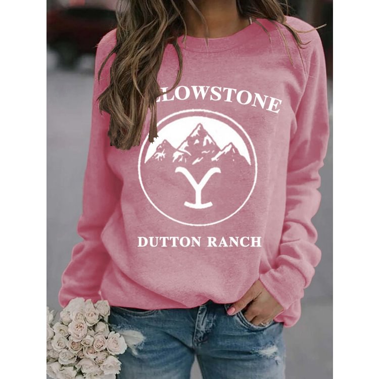 Women's Round Neck Yellowstone Dutton Ranch tShirt