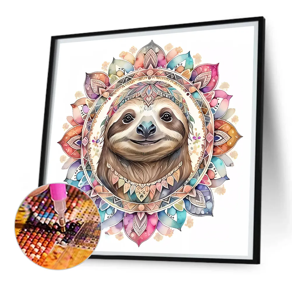 Diamond Painting - Full Square Drill - Sloth(Canvas|35*35cm)
