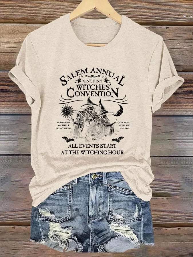 Women's Salem Broom Co, Est 1692 Printed T-shirt