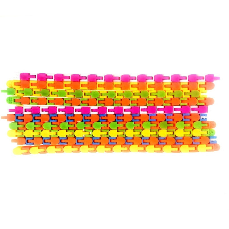 24-section Bicycle Plastic Chain Track Decompression Toy