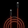 Purely Hand-Made Customized RGB Luminous Data Cable Adapted To Apple Car Fast Charging Cable 30Wmfi Charger Cable Atmosphere Light