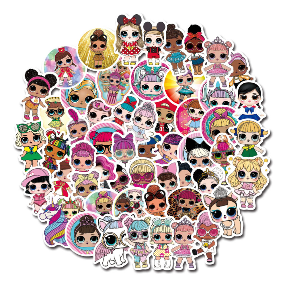 

100pcs Mixed PVC Cartoon Stickers for Laptop Luggage Waterproof Toys Decals, 501 Original