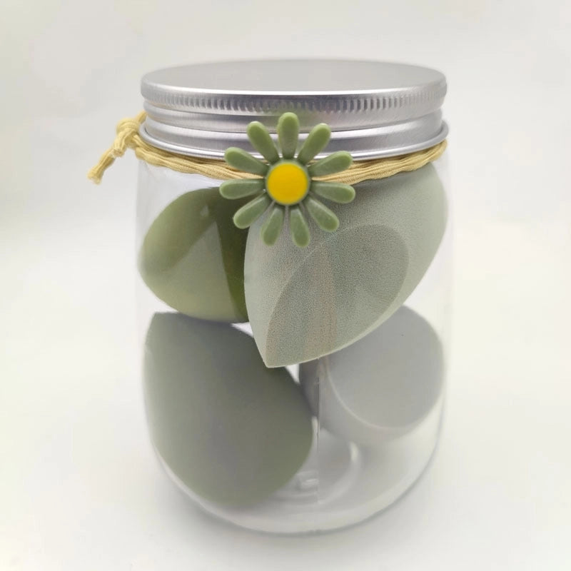 Vacation Colorful Hydrophilic Polyurethane Makeup Sponge 1 Set