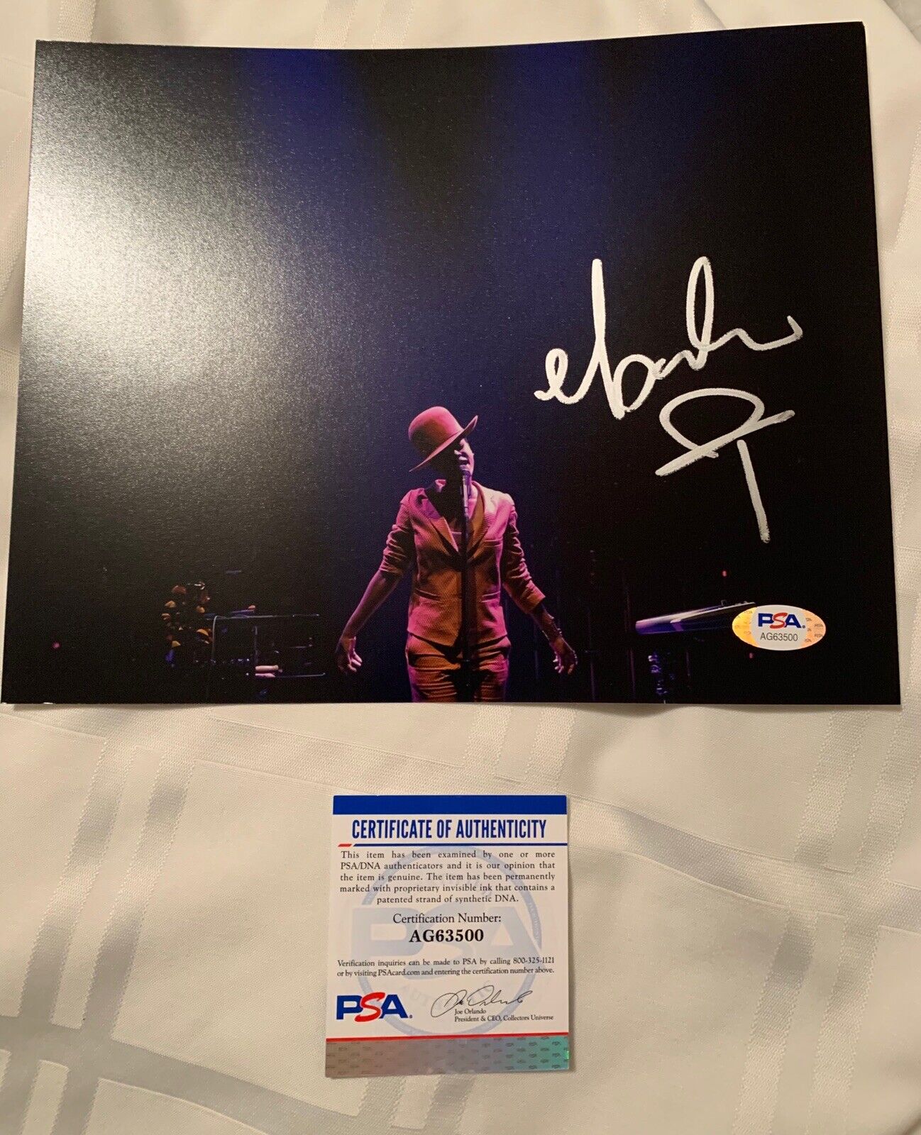 erykah badu Signed 8x10 Photo Poster painting Pic Psa/Dna Coa