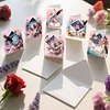 6pcs Diamond Painting Independence Day Greeting Card with Envelope for Family Friends Holiday Gift Congratulations