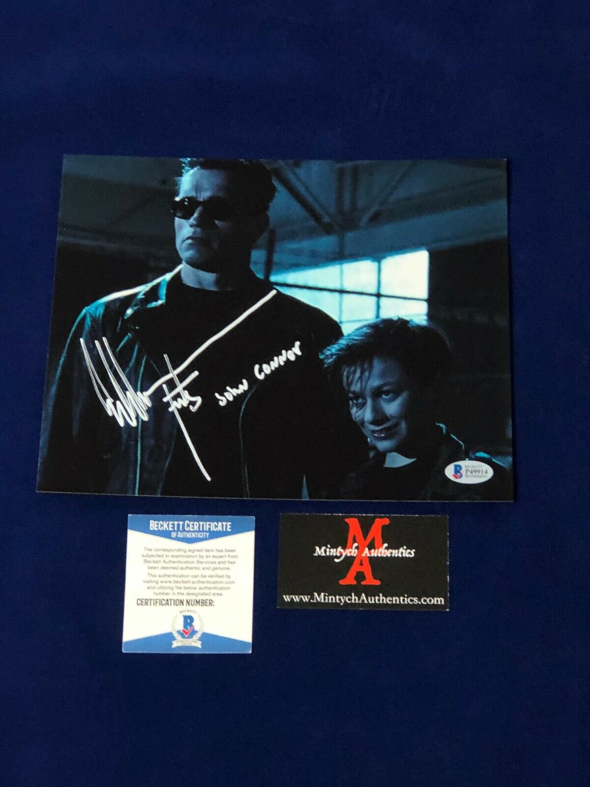 EDWARD FURLONG AUTOGRAPHED SIGNED 8x10 Photo Poster painting! TERMINATOR 2! JOHN CONNOR! BECKETT