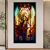 （Big Size)Ares Angel Girl Glass Painting-Paint by Numbers Acrylic Painting 40*70CM
