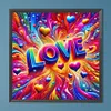Diamond Painting-DIY Full Round Drill Love(40*40 CM)