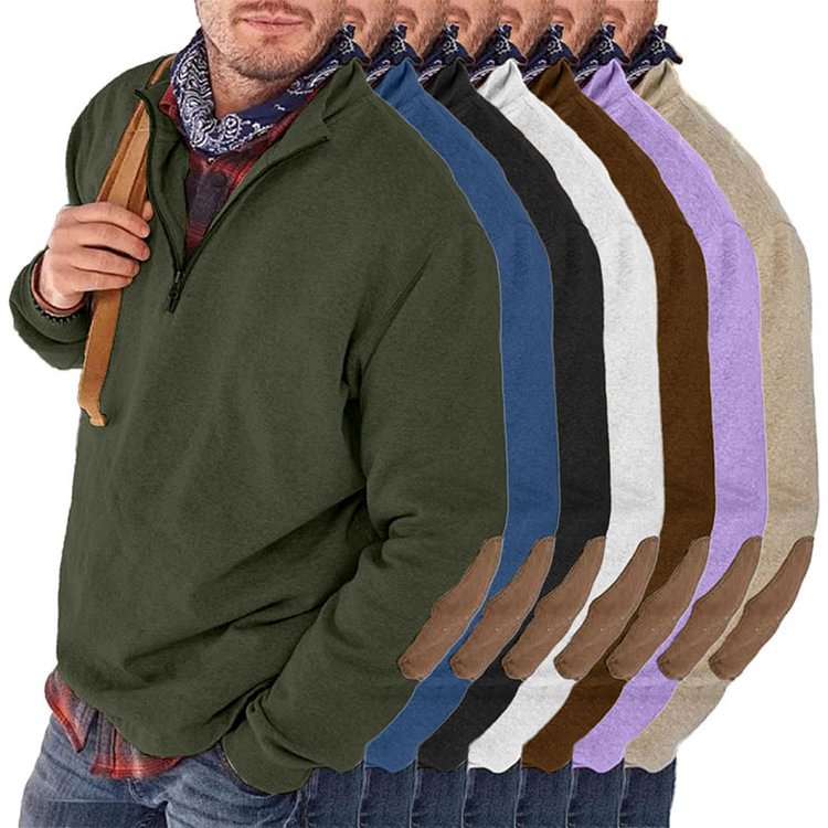 Men's Cashmere Zipper Casual Jacket