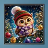 Diamond Painting -DIY Round Drill Christmas Owl(40x40cm)