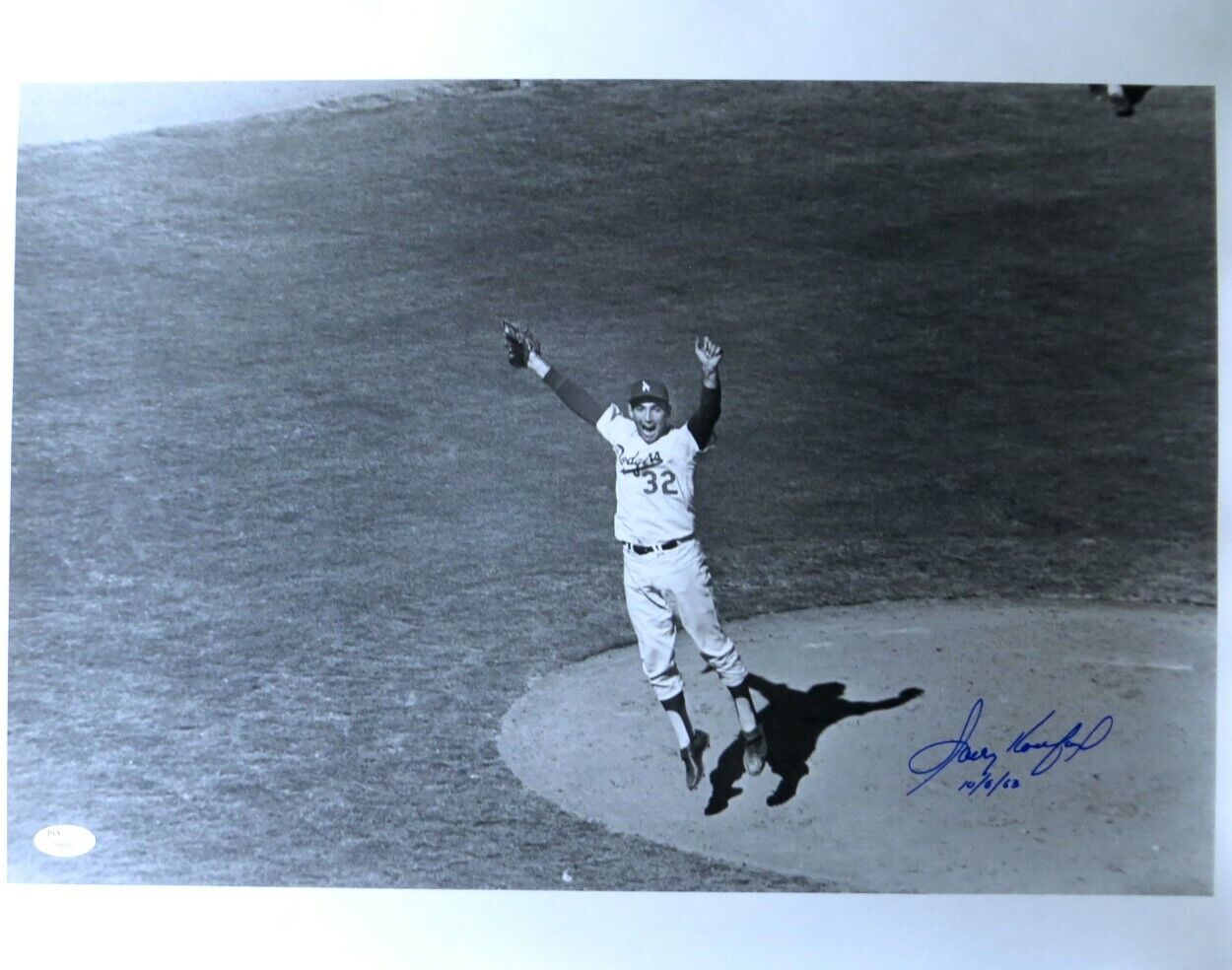 Sandy Koufax Signed Autograph 16X20 Photo Poster painting Dodgers 1963 World Series 10/6/63 JSA