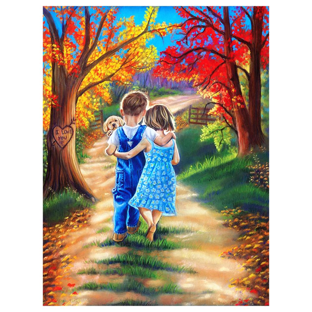 

40*30CM--Round Drill Diamond Painting, 501 Original