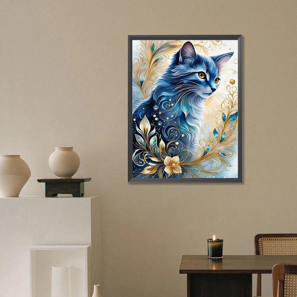 Diamond Painting - Full Round Drill - Cat(Canvas|30*40cm)