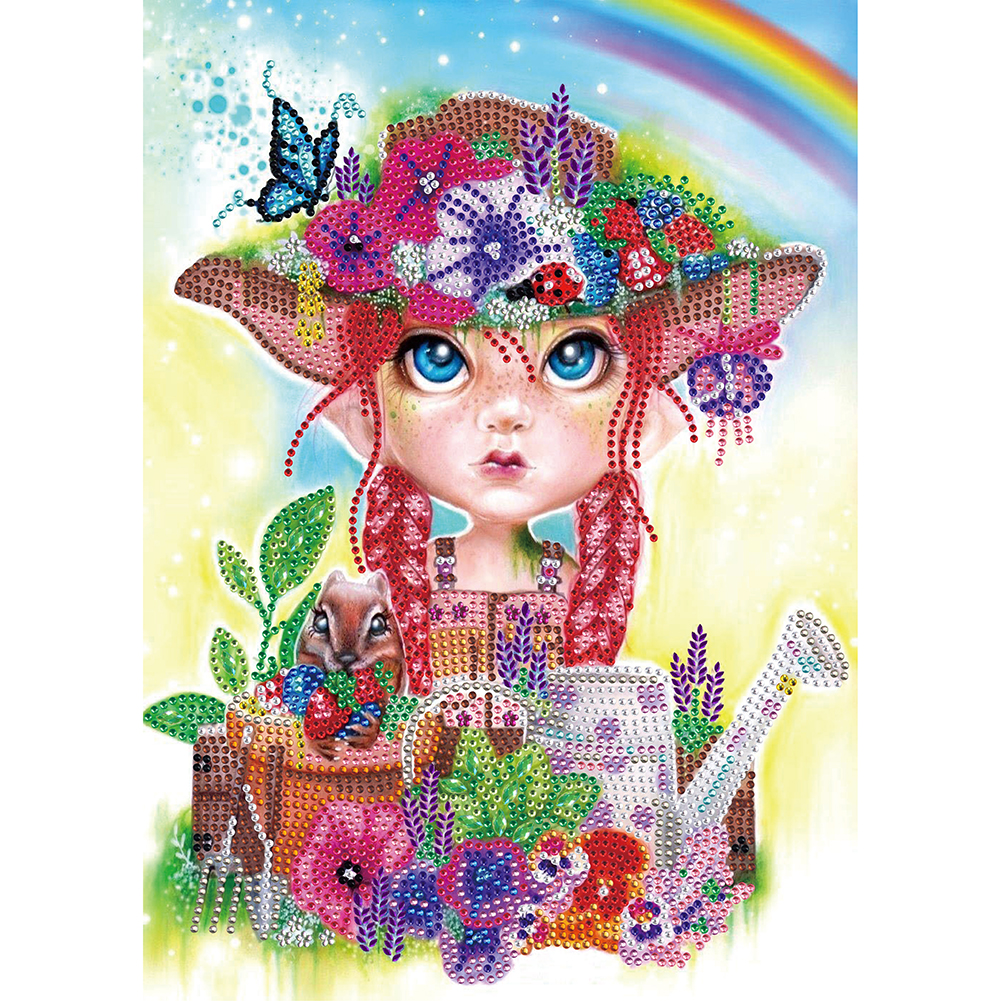 

Sweet Girl - Special Shaped Diamond Painting - 30*40CM, 501 Original