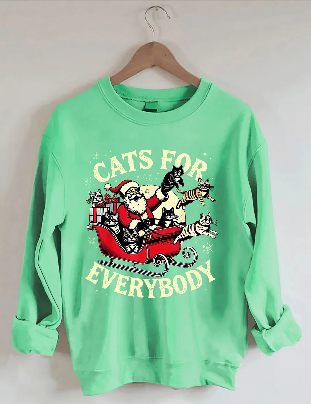 Christmas Cats For Everybody Sweatshirt