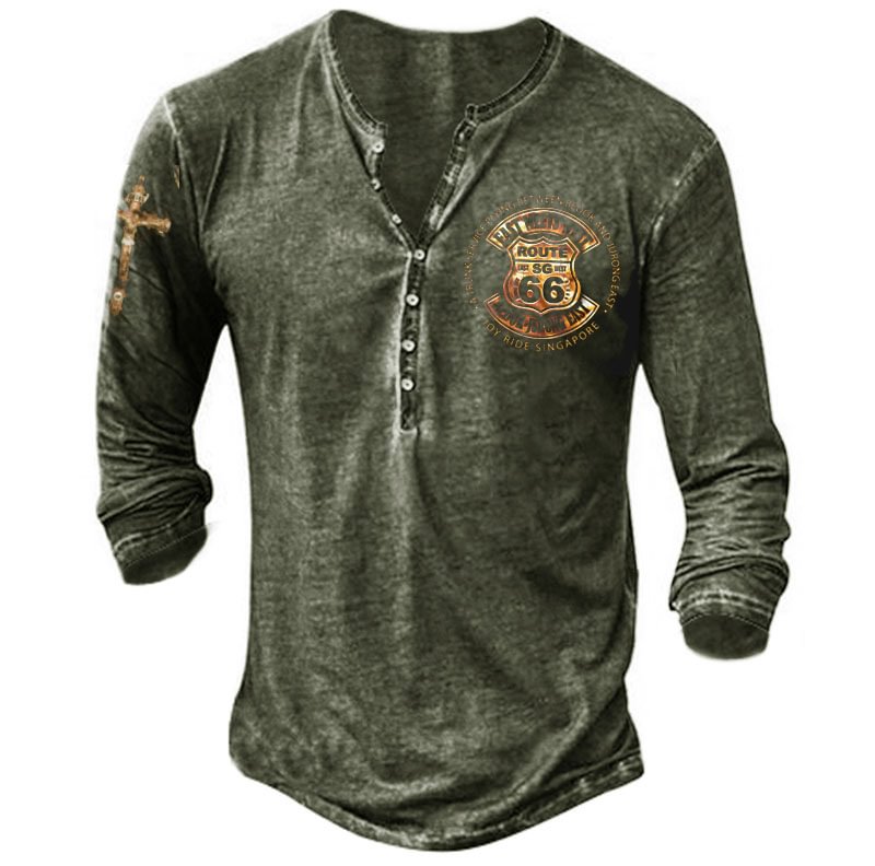 66 print shirt / [viawink] /