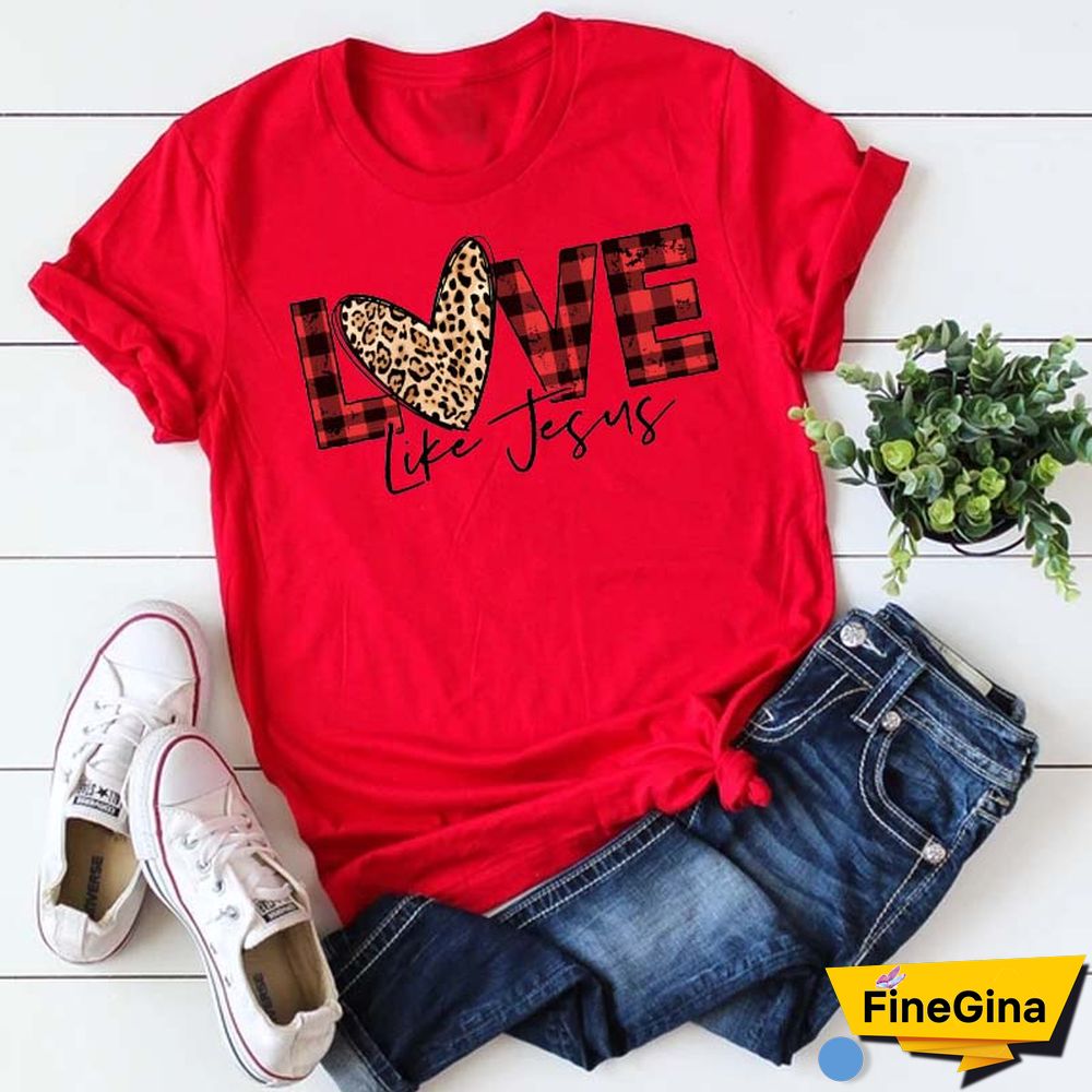 Maycaur Fashion Women T Shirt Love Heart Printed T Shirt Casual Red Tops 90s Valentine's Shirt Female Harajuku Graphic Tshirt