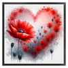 Love Poppy-11CT Stamped Cross Stitch 40*40cm/15.75*15.75in