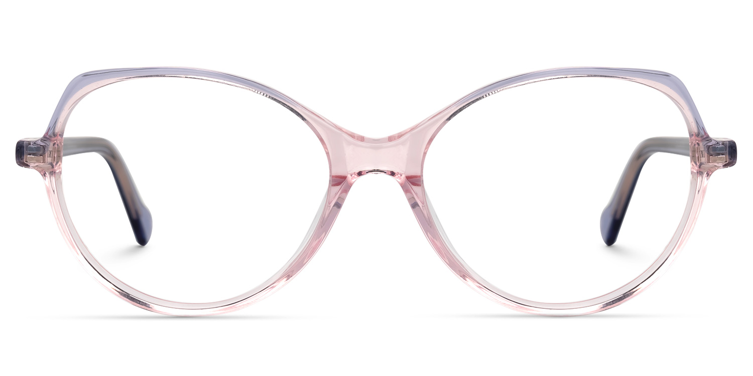 Quinta Rosa-Blau Cateye Brille Rosa-Blau